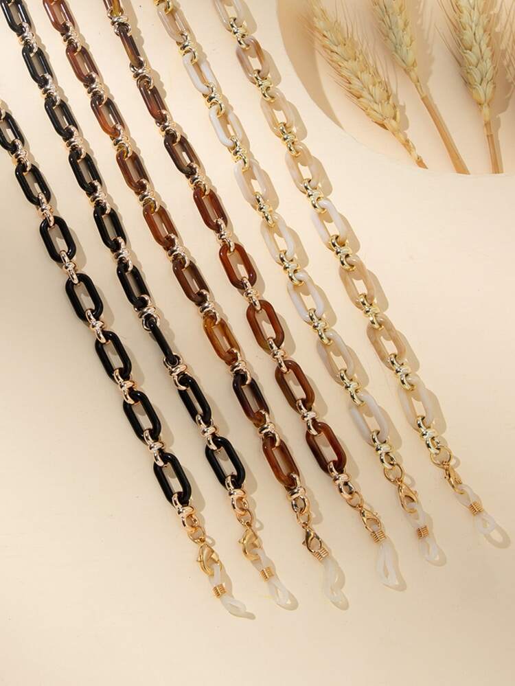 3pcs Fashionable High-End Acrylic Eyeglass Chains