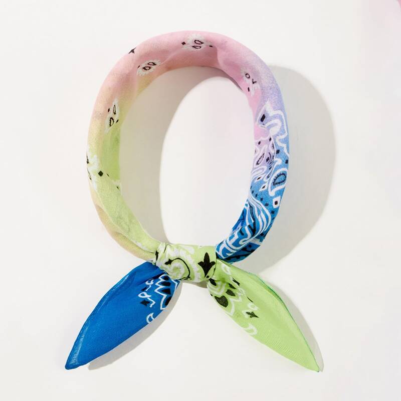 

Paisley Pattern Bandana, Multicolor
