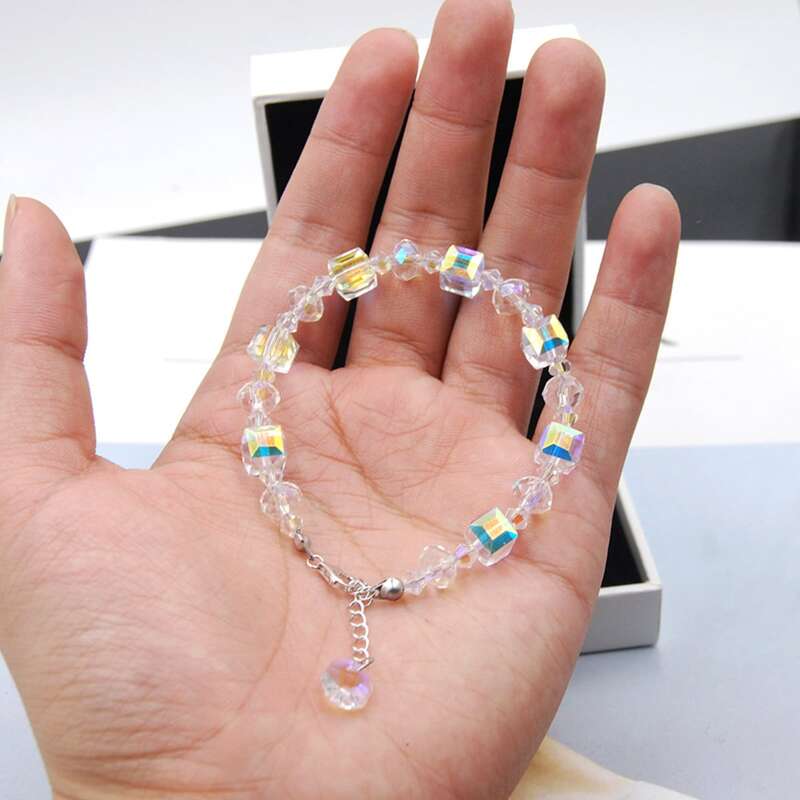 

Holographic Crystal Bracelet, Silver