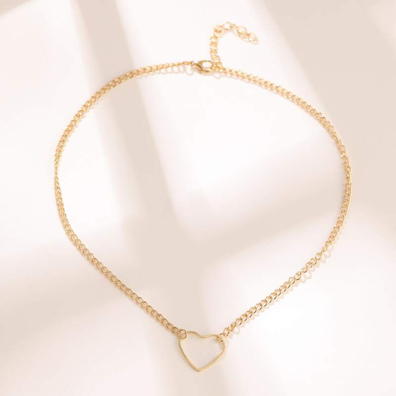 

Heart Pendant Necklace, Gold