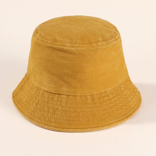 

Toddler Kids Plain Bucket Hat, Yellow