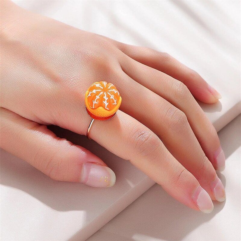 

Orange Cuff Ring