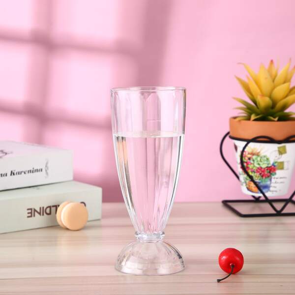 

1pc Plastic Juice Cup, Clear