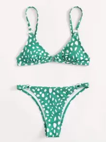 達爾馬提亞連環比基尼套裝 - 綠色 - 查看 1
