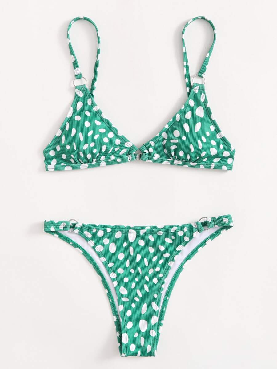 達爾馬提亞連環比基尼套裝 - 綠色 - 查看 1
