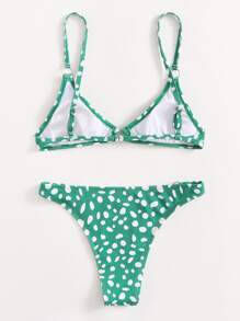 達爾馬提亞連環比基尼套裝 - 綠色 - 查看 2