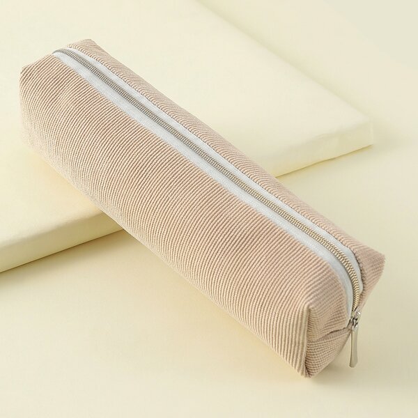 

Solid Color Pencil Case, Apricot