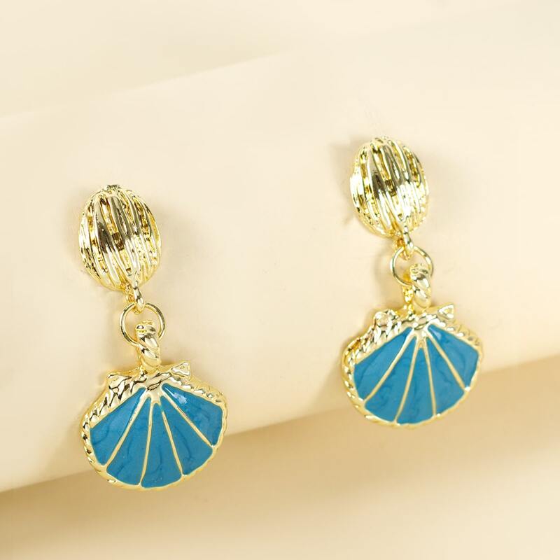 

Shell Dangle Earrings, Multicolor