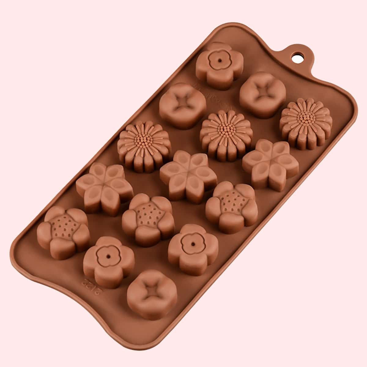 

1pc Floral Baking Mold, Coffee brown