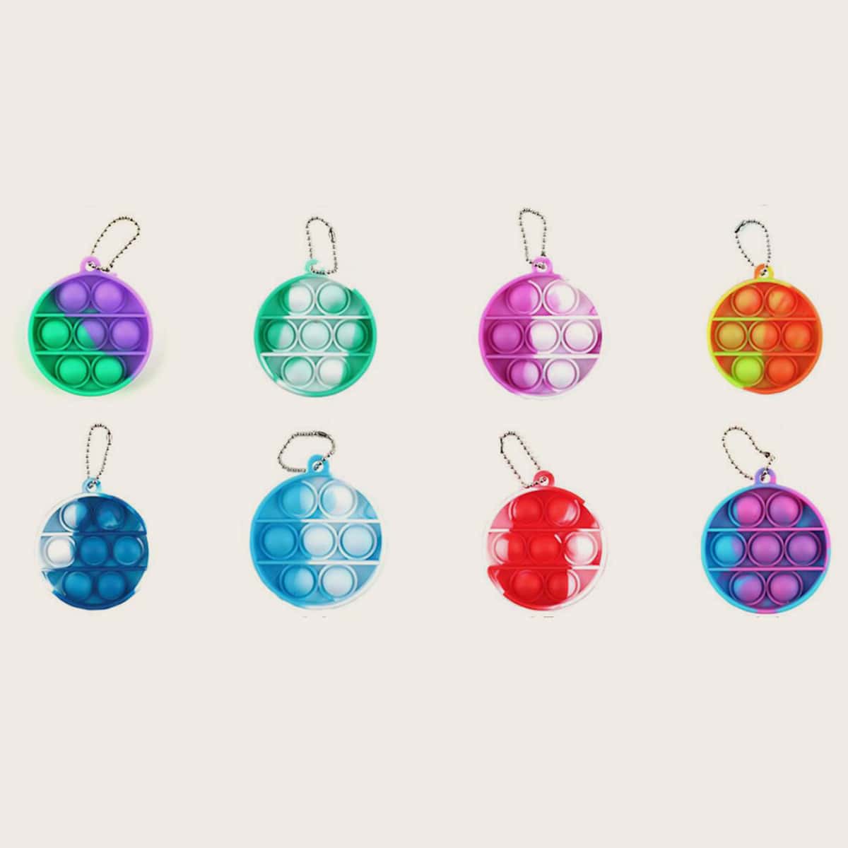 

1pc Random Round Stress Relief Bubble Toy, Multicolor