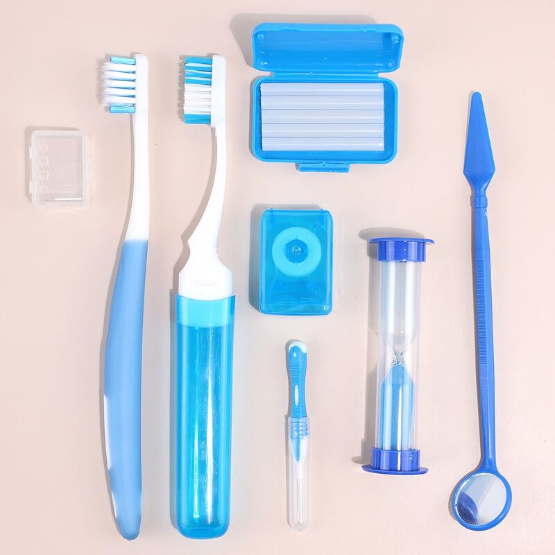 

8pcs Oral Care Set, Blue