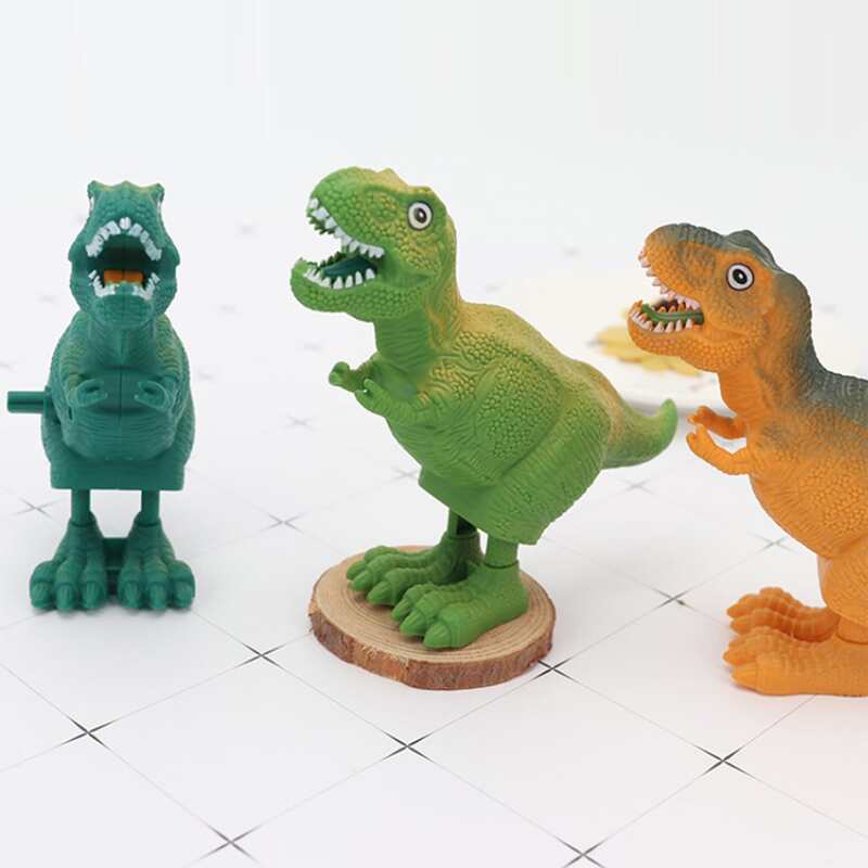 

1pc Random Jumping Dinosaur Clockwork Toy, Multicolor
