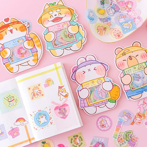 

40pcs Cartoon Graphic Random Sticker, Multicolor