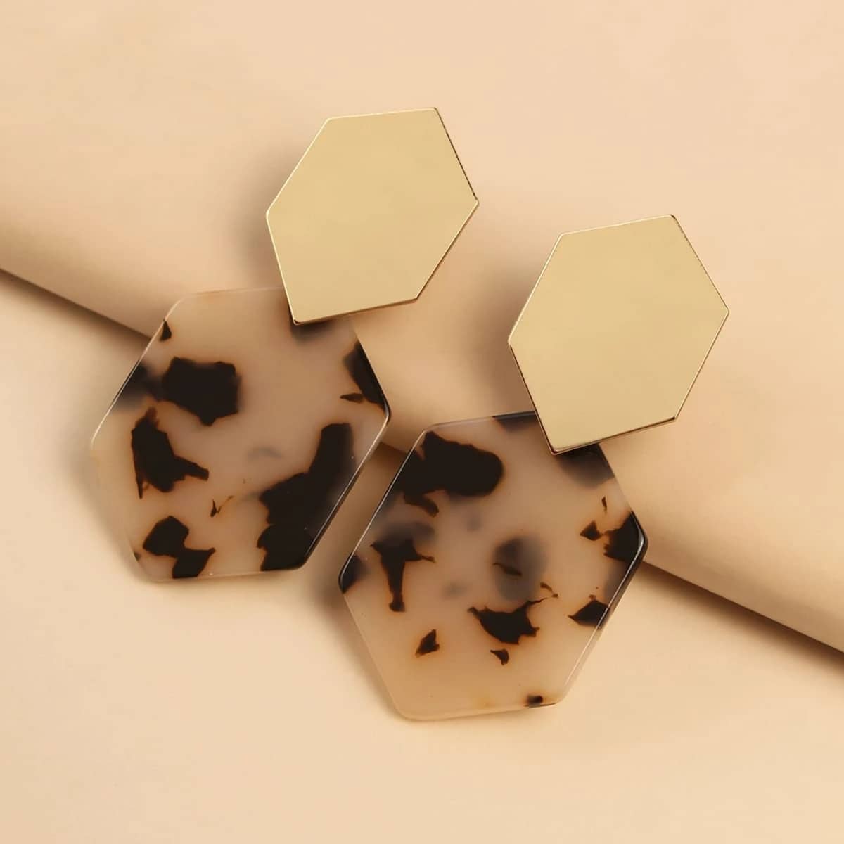 

Geo Design Drop Earrings, Multicolor