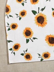SHEIN Sunflower Print Dress - Multicolor - View 5