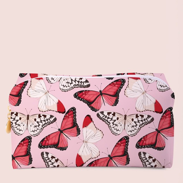 

Butterfly Pattern Square Makeup Bag, Multicolor