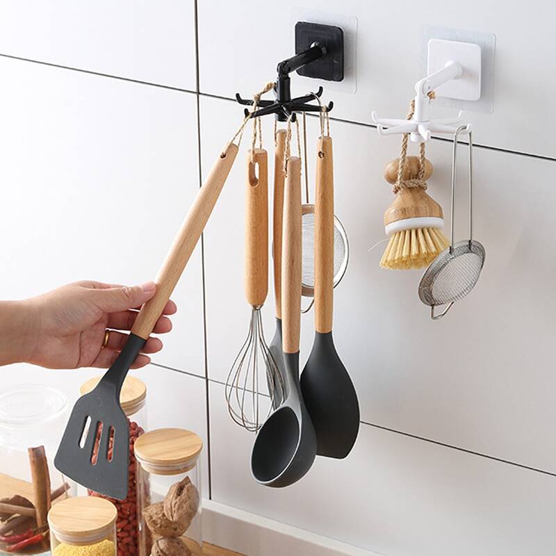 

1pc Rotatable Wall Hook, Multicolor