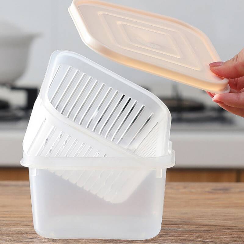 

1pc Random Food Drain Storage Box, Multicolor