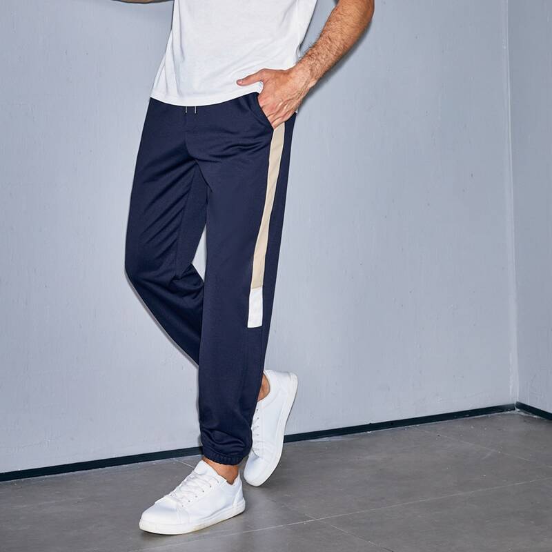 

Guys Contrast Sideseam Sweatpants, Navy blue
