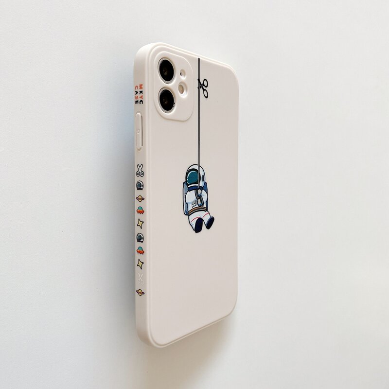 

Astronaut Print Phone Case, Beige