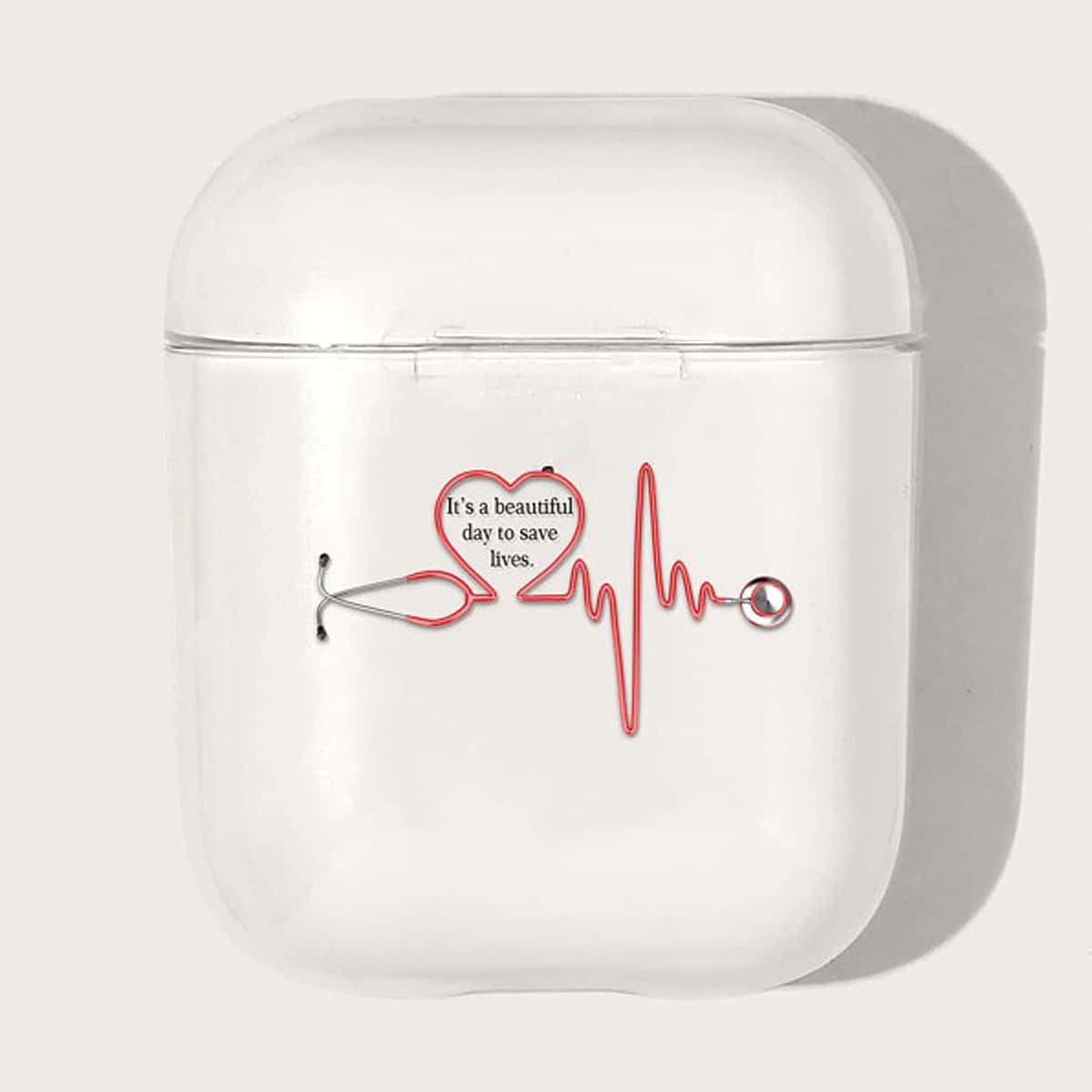 

Stethoscope Print Clear Earphone Case For Airpods