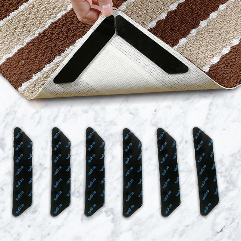 

8pcs Carpet Double-sided Tape, Black