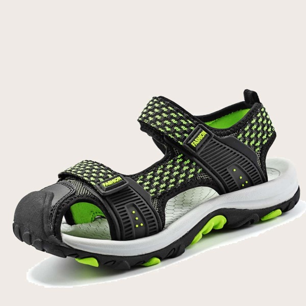 

Boys Velcro Strap Sport Sandals, Black