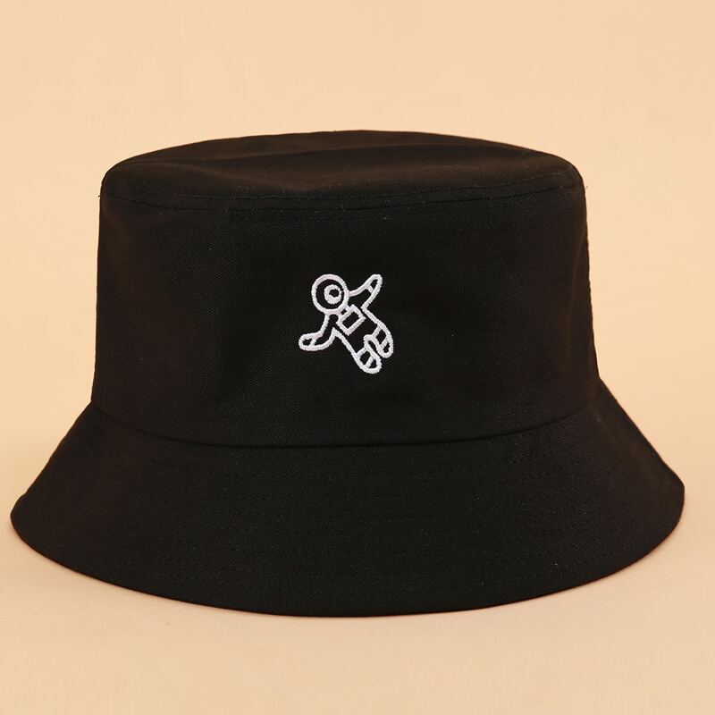 

Astronaut Embroidery Bucket Hat, Black