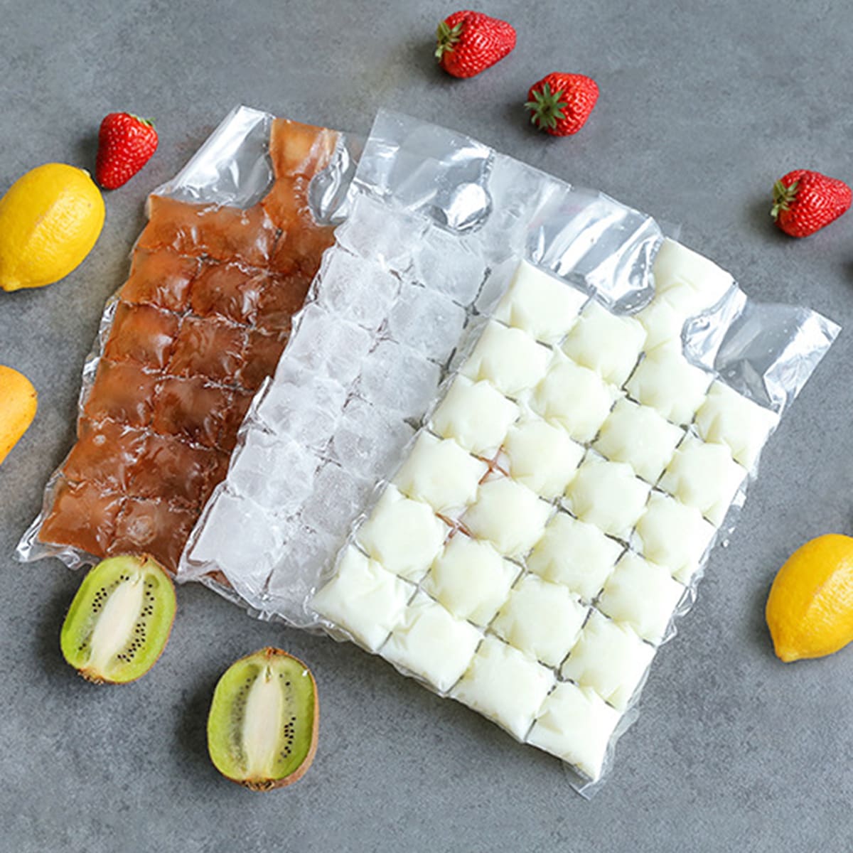 

10pcs Ice Cube Bag, Clear