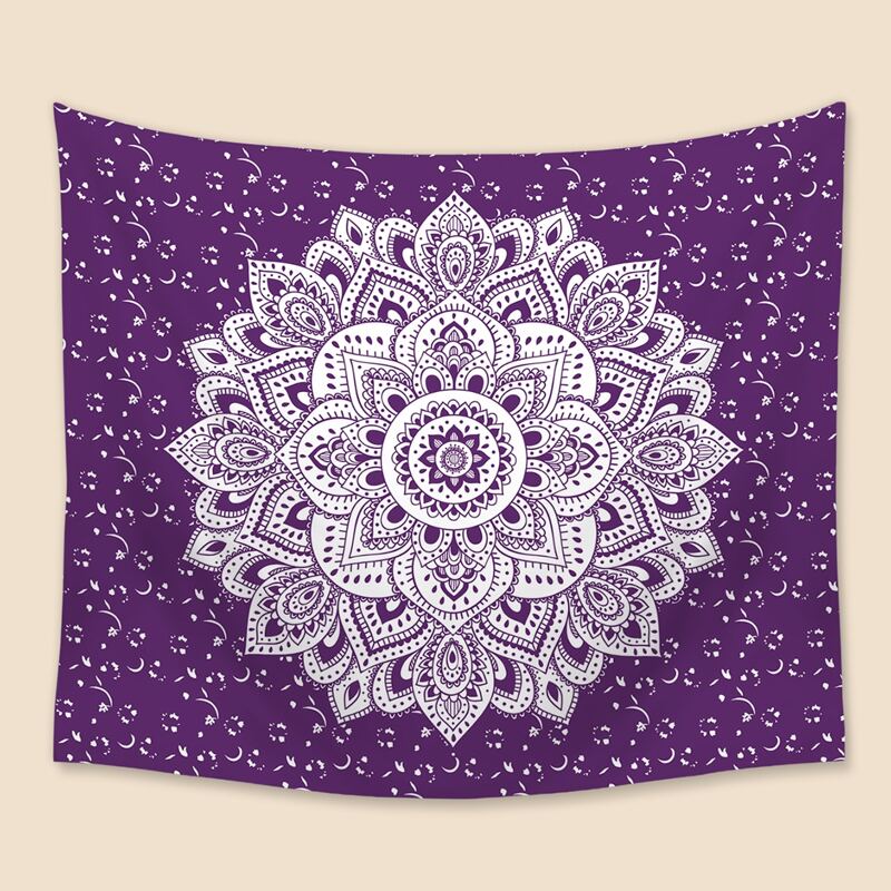 

Floral Pattern Tapestry, Purple