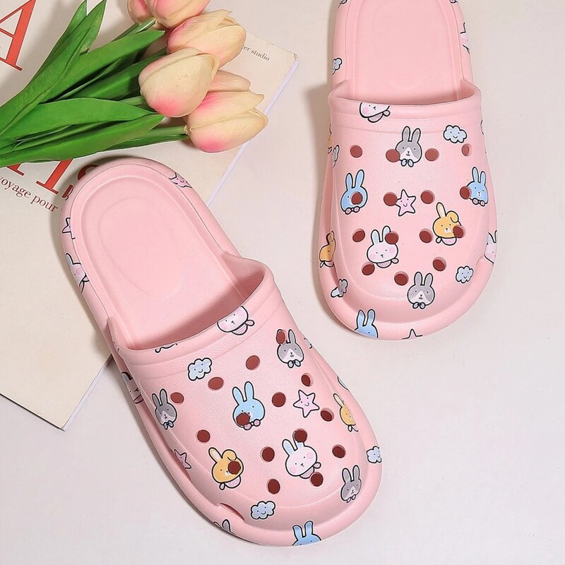 

Cartoon Vented Clogs, Baby pink