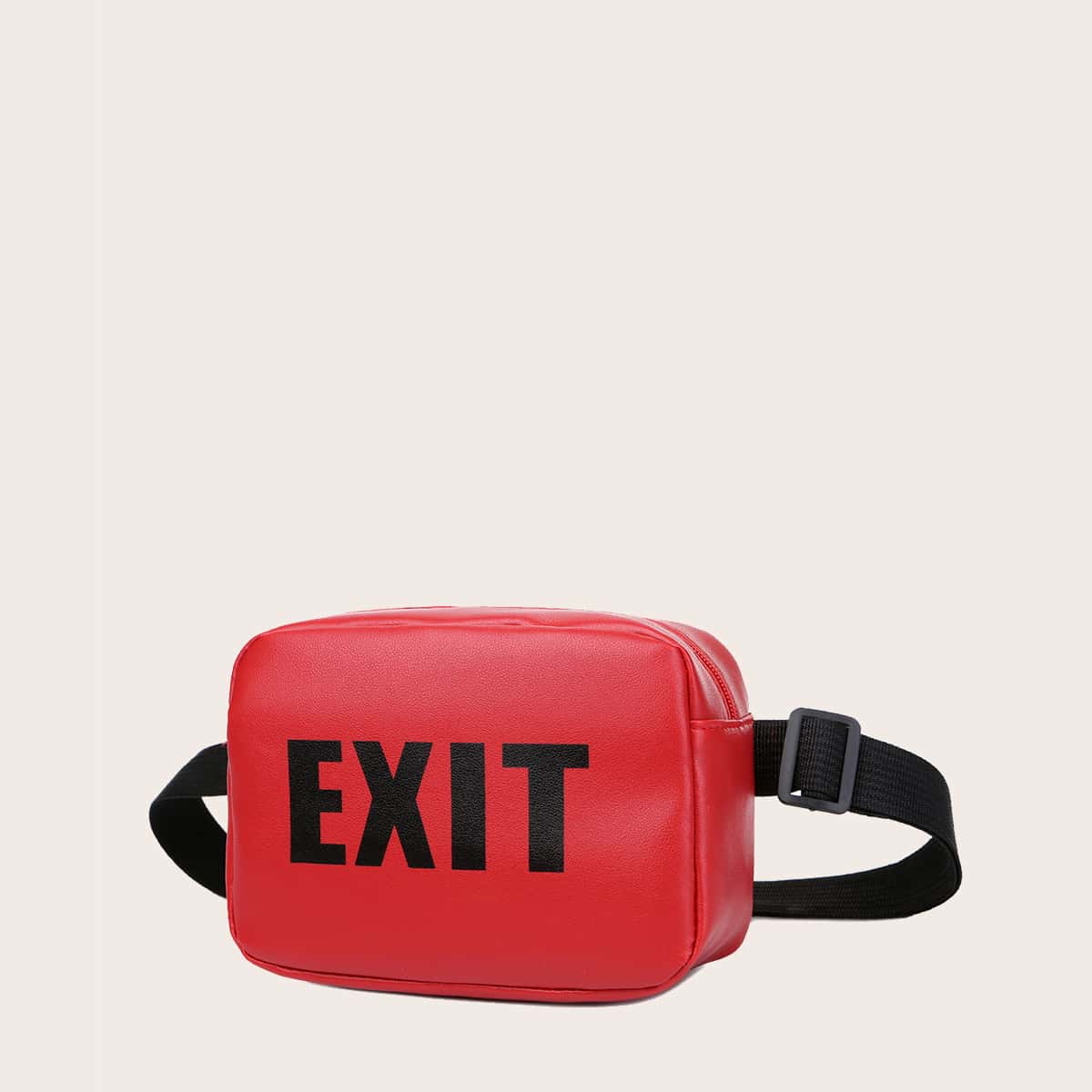 

Letter Graphic Fanny Pack, Red