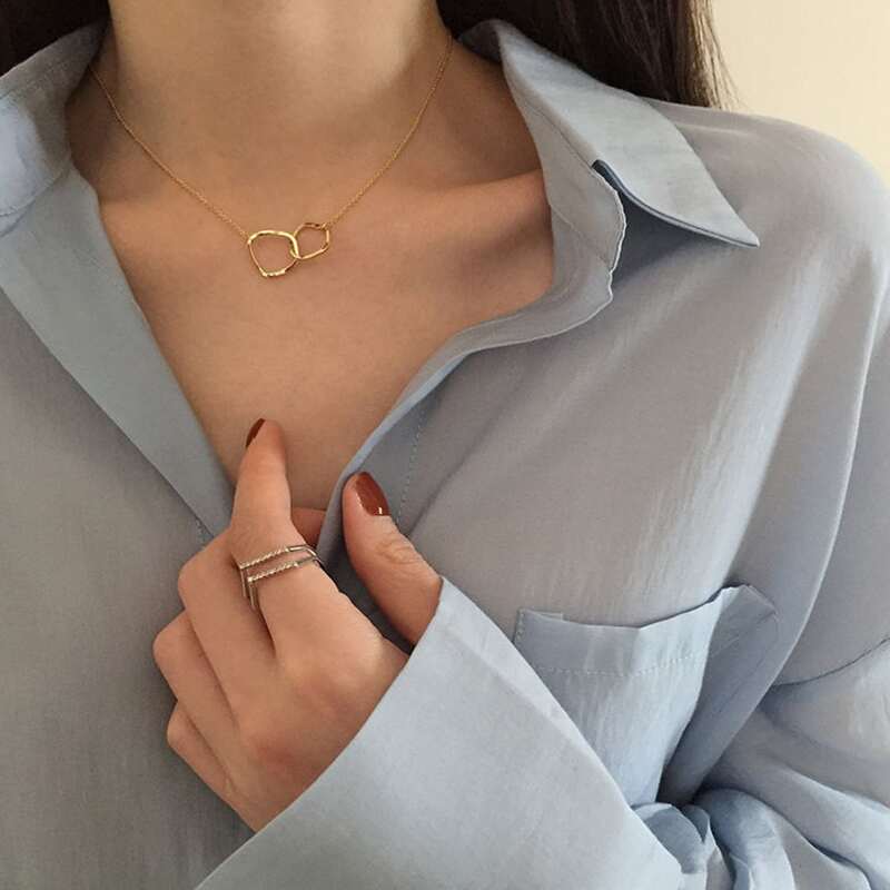 

Ring Pendant Necklace, Gold