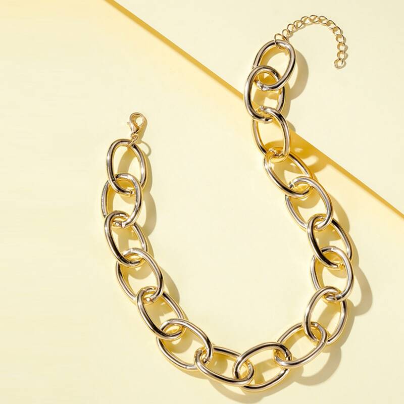 

Chunky Chain Choker, Gold