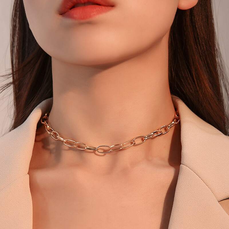 Chunky Chain Choker, Gold