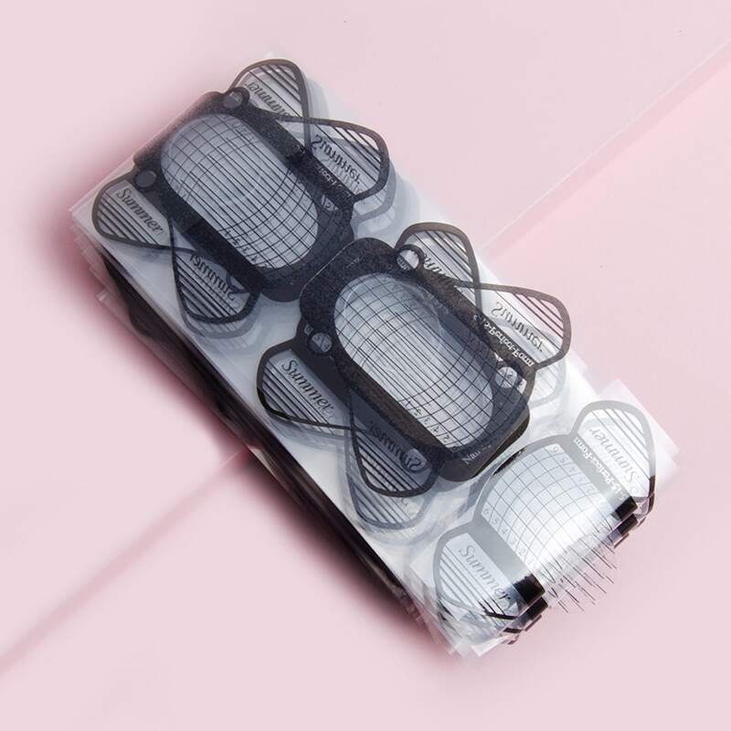 

100pcs Nail Extension Guide Paper Form, Multicolor