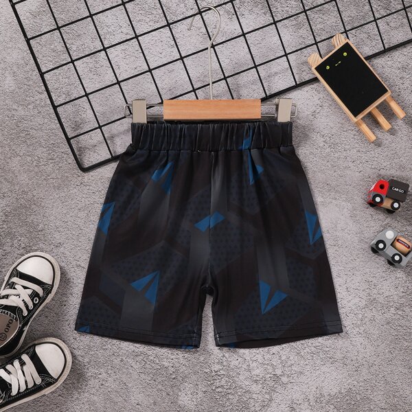

Boys Geo Print Shorts, Black