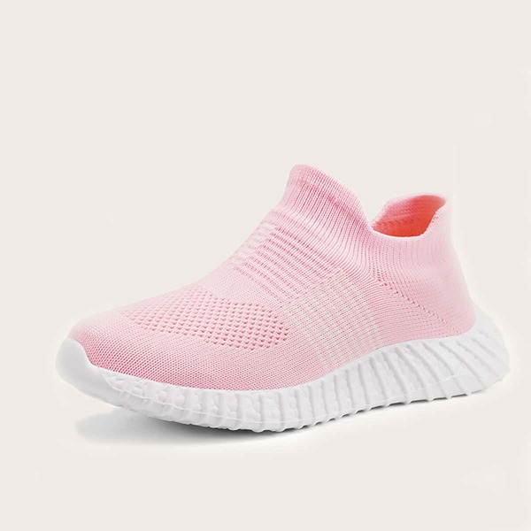 

Girls Slip On Knit Sneakers, Pink
