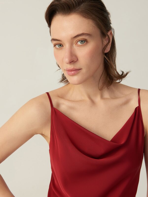 MOTF PREMIUM SILK GRADE 6A 19MM DRAPED SLIP DRESS SHEIN USA