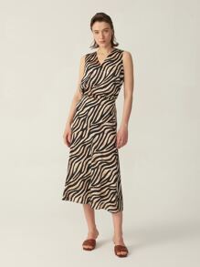 MOTF PREMIUM 100% SILK GRADE 6A 22MM ZEBRA STRIPED TOP - Multicolor - View 8