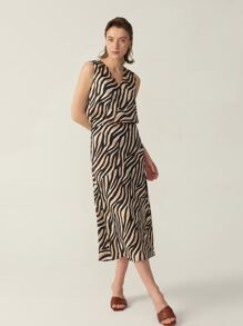 MOTF PREMIUM 100% SILK GRADE 6A 22MM ZEBRA STRIPED TOP - Multicolor - View 14