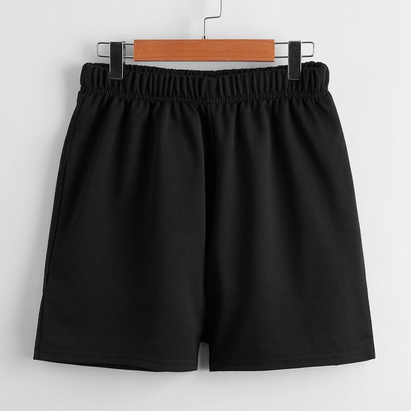

Angel Graphic Shorts, Black