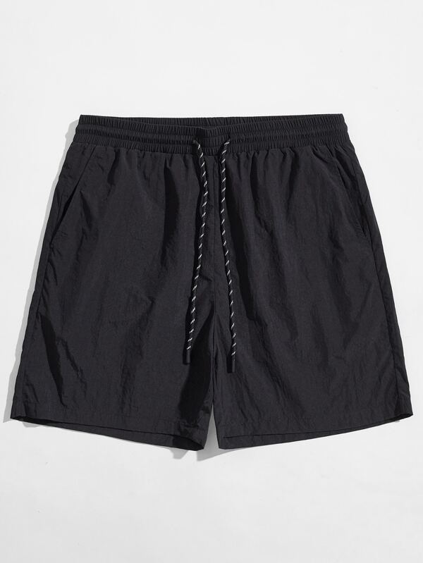 Manfinity VCAY Men Drawstring Waist Solid Shorts