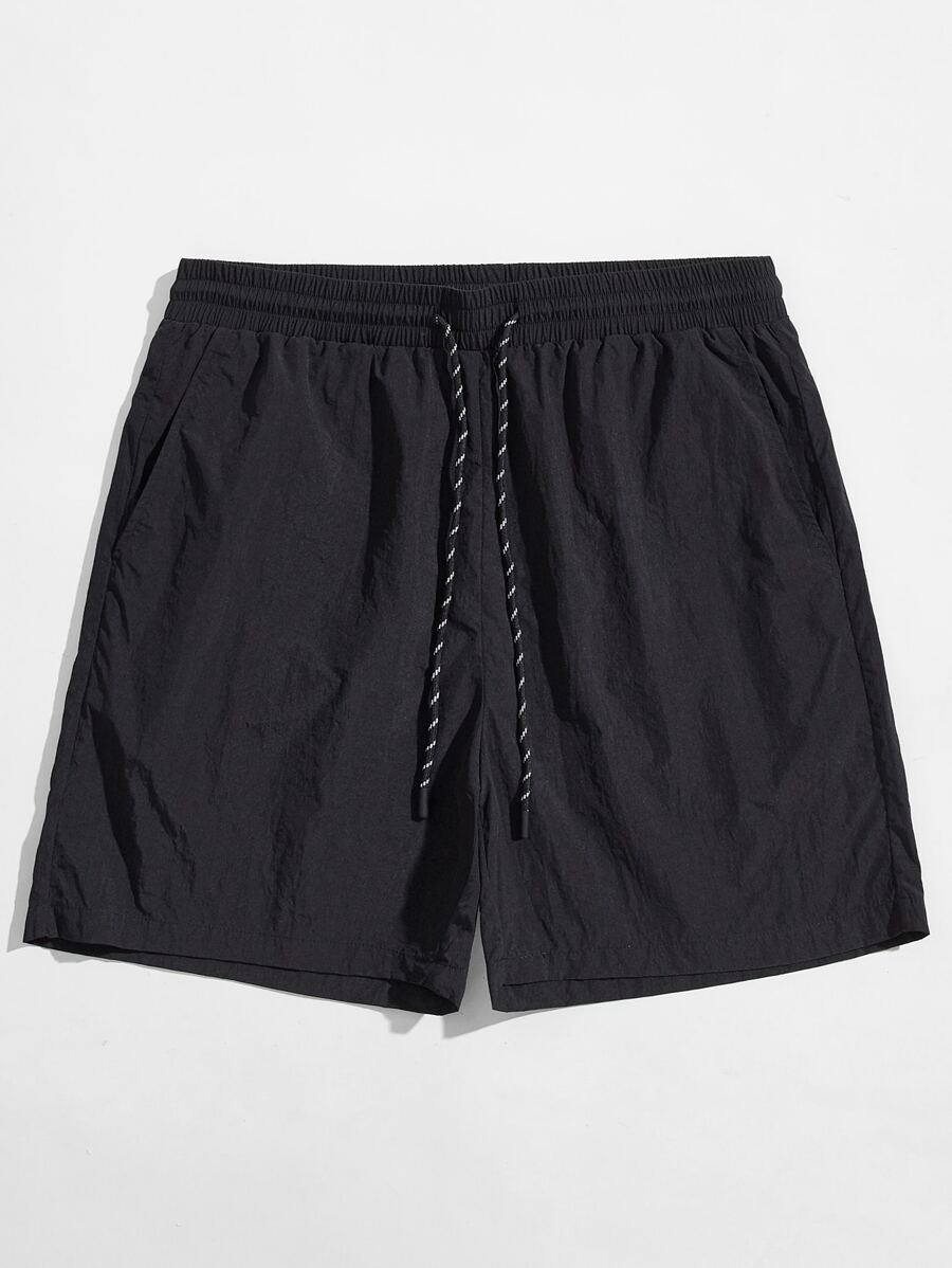 Manfinity VCAY Men Drawstring Waist Solid Shorts