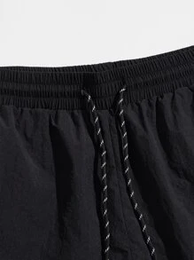 Manfinity VCAY Men Drawstring Waist Solid Shorts