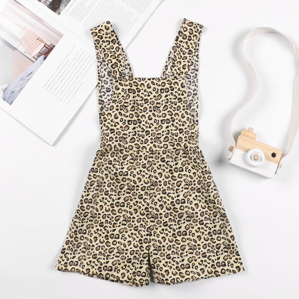

Toddler Girls Leopard Romper, Multicolor