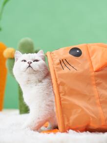 PETSIN Túi ngủ cho thú cưng hình mèo - trái cam - Xem 7