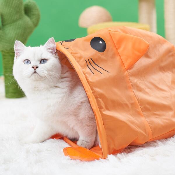 

Cat Shaped Pet Sleeping Bag, Orange