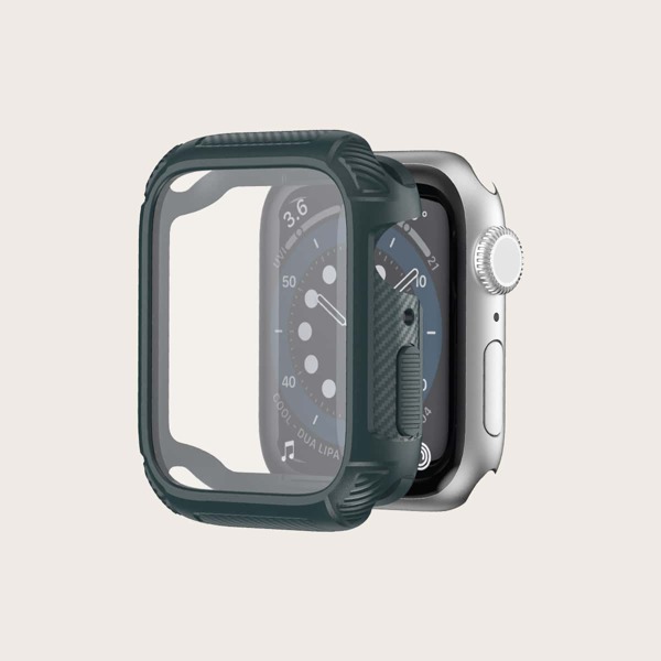 

Waterproof Tempered Glass Case For iWatch, Dark green
