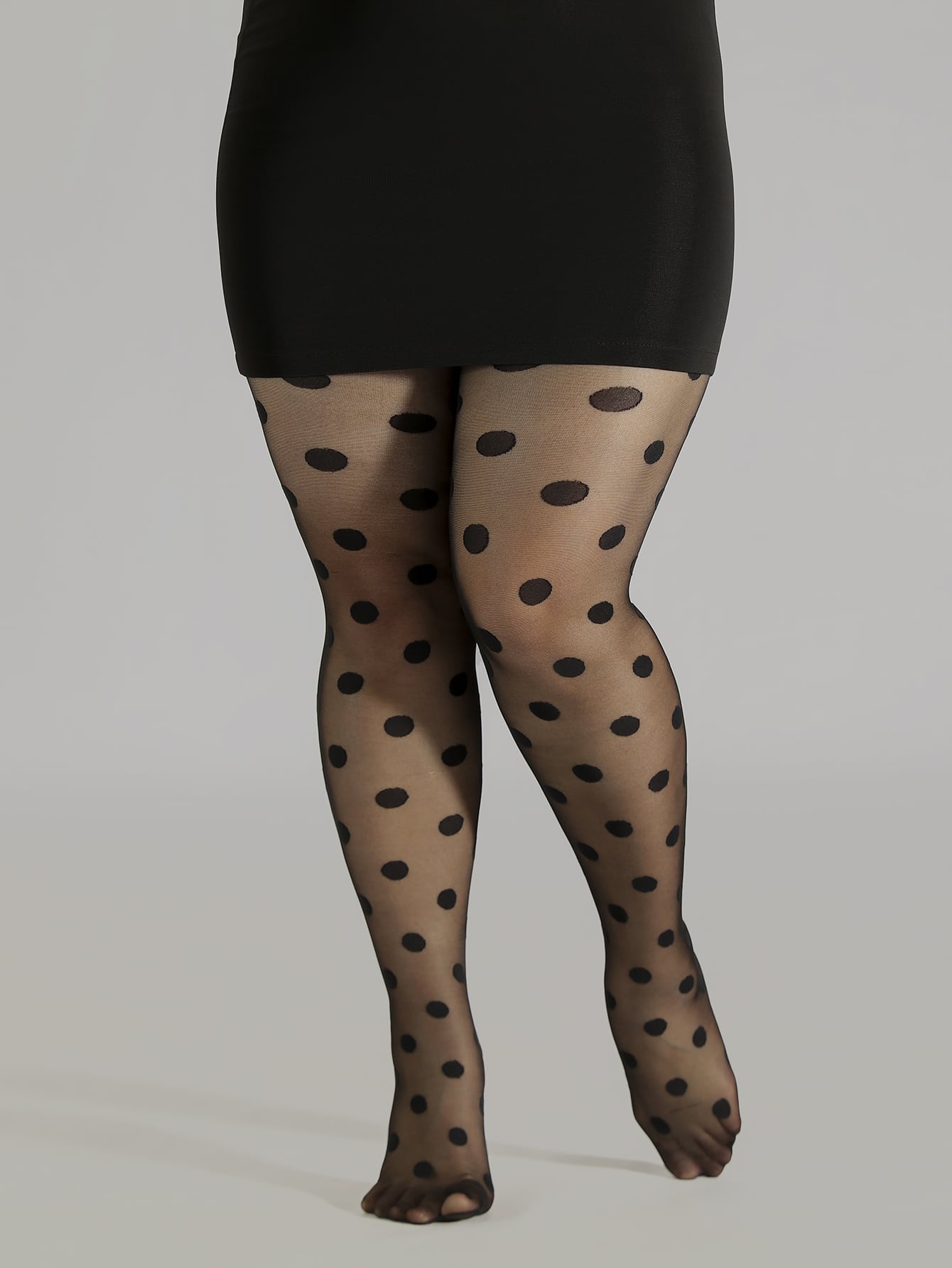 Plus Polka Dot Tights | SHEIN EUR